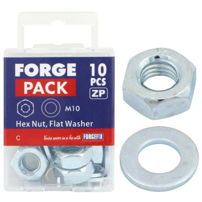 ForgePack Nut & Flat Washer M16 (Pack4)