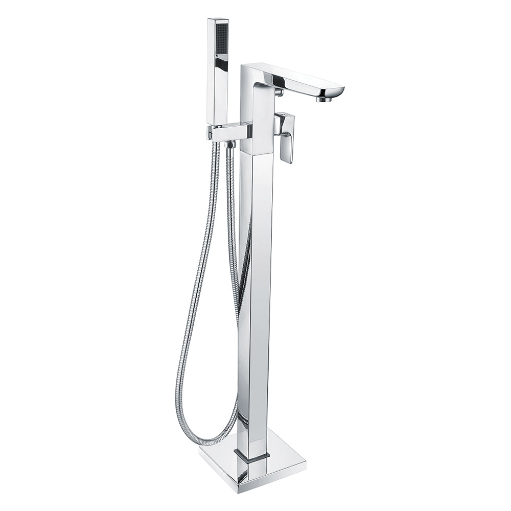 Swansea Chrome Floor Standing Bath Filler