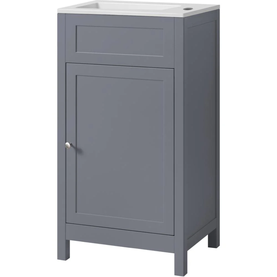 Turin Cloakroom Vanity Unit and Basin 46cm - Grey