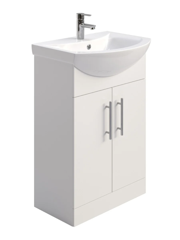 Belmont Gloss White 55cm Vanity Unit