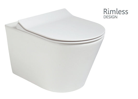 Reflections Rimless Wall Hung Wc & Sequence Slim Soft Close Seat