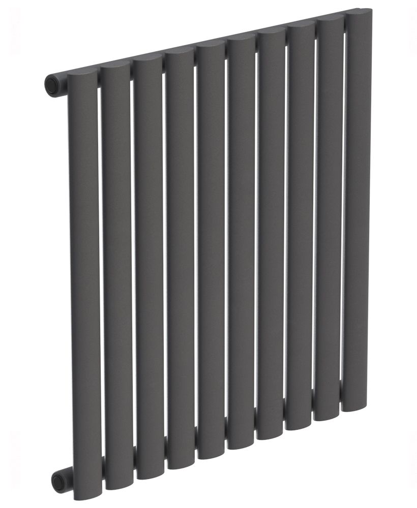 Amura 600X600Mm Designer Radiator Horizontal Single Panel Anthracite