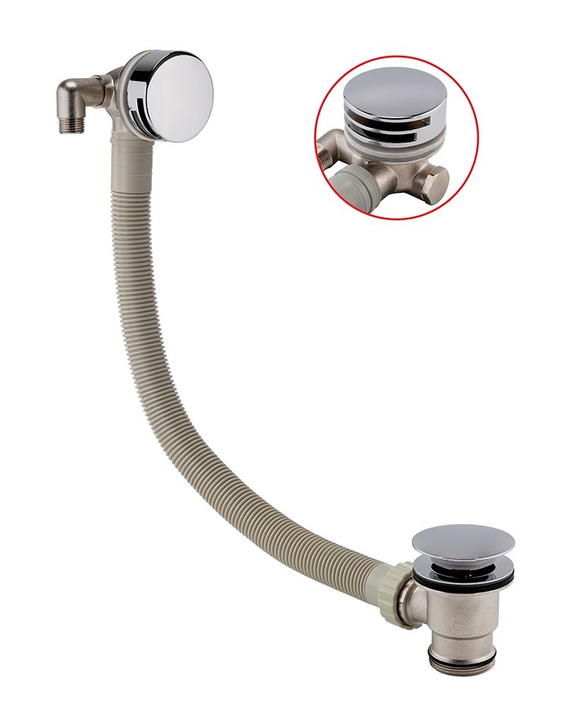 Sonas Round Bath Filler Chrome