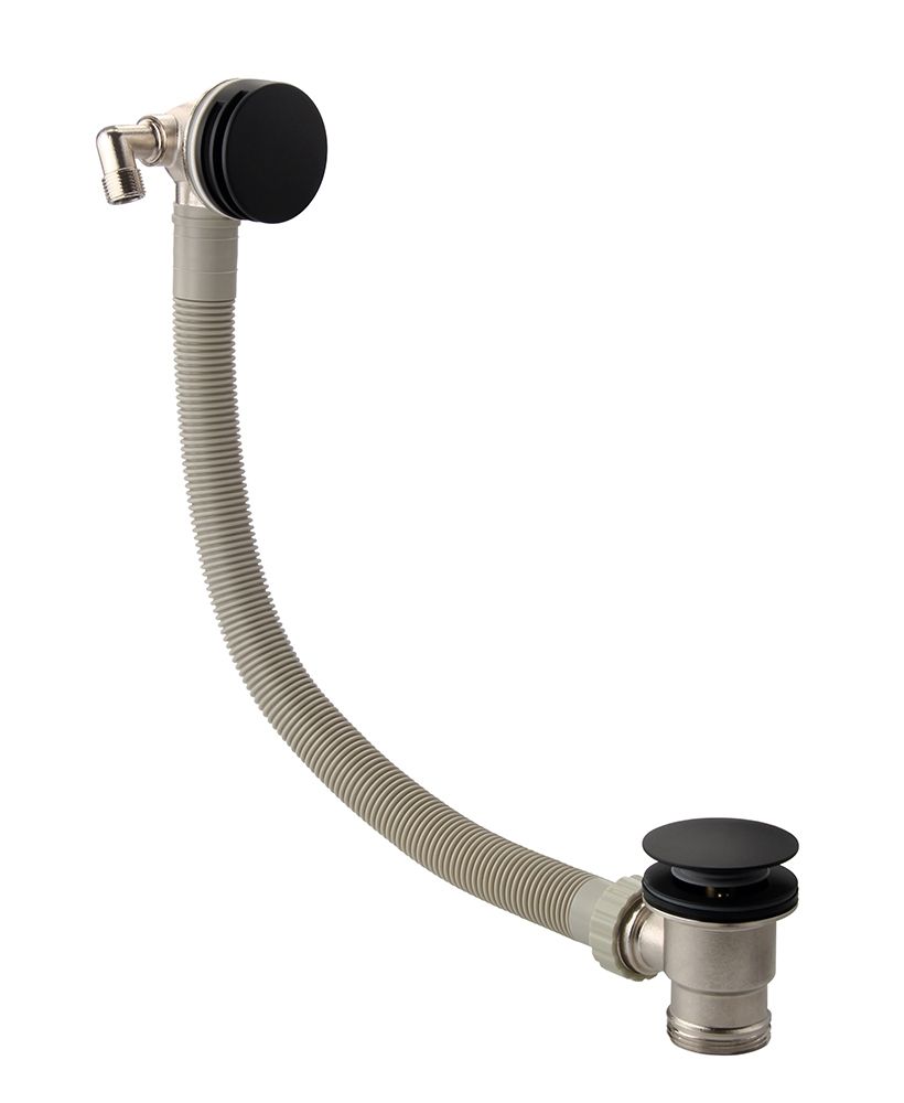 Sonas Round Bath Filler Matt Black