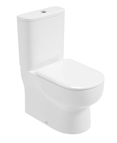 Via Fully Shrouded Closed Coupled Rimless Wc & Alpha Soft Close Seat