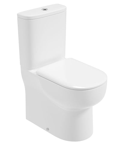 Via Fully Shrouded Comfort Height Closed Coupled Rimless Wc & Soft Close Seat