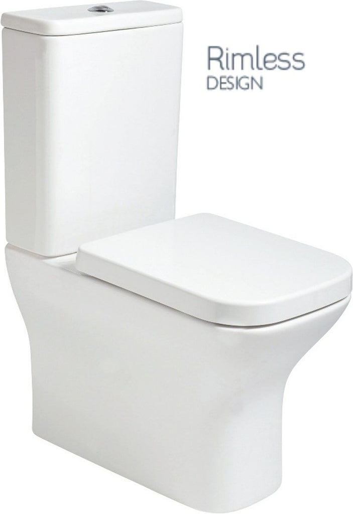 Sophia Rimless Fully Shrouded Close Coupled Wc & Gamma Soft Close Seat