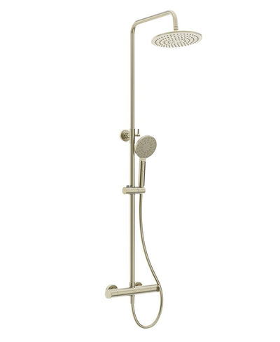 Urban Round Thermostatic Shower Kit Brushed Nickel