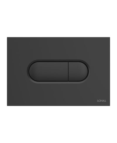 Urban Dual Flush Plate Matt Black