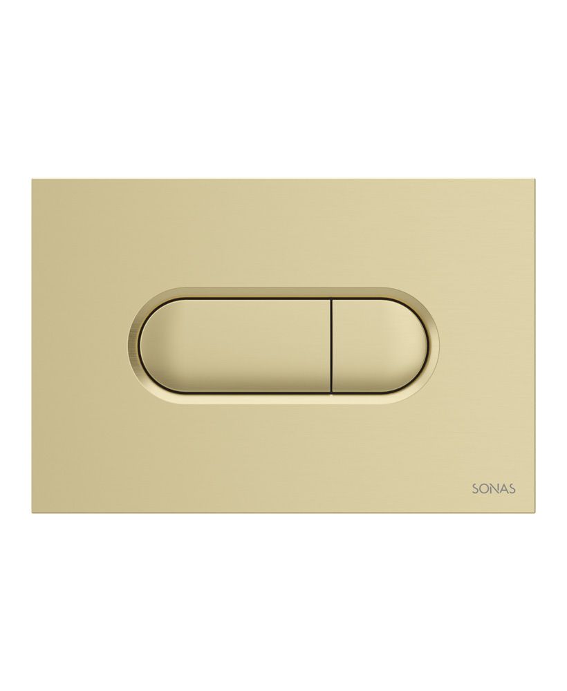 Urban Dual Flush Plate Brushed Gold