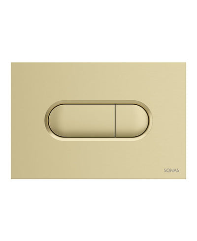 Urban Dual Flush Plate Brushed Gold