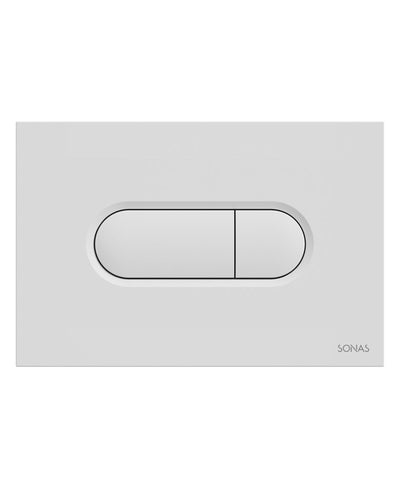 Urban Dual Flush Plate Gloss White