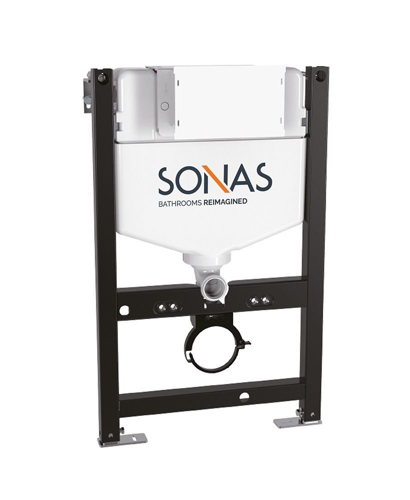 Sonas 820Mm Universal Frame & Cistern For Wall Hung Wc