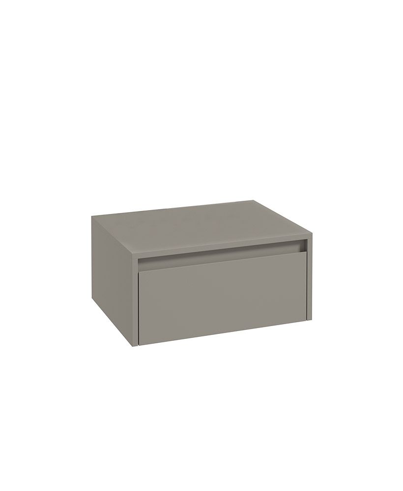 Urban Apex 60Cm Floating Single Push Drawer Unit City Stone
