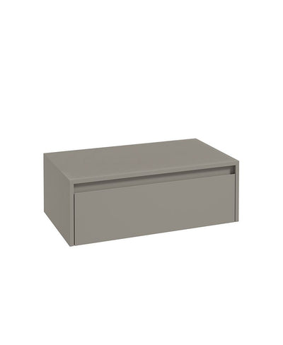 Urban Apex 80Cm Floating Single Push Drawer Unit City Stone