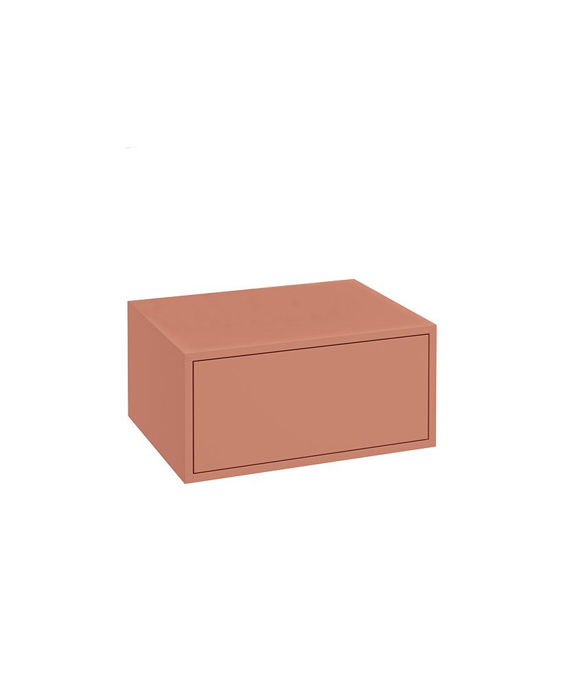 Urban Pulse 60Cm Floating Single Push Drawer Unit Metro Blaze