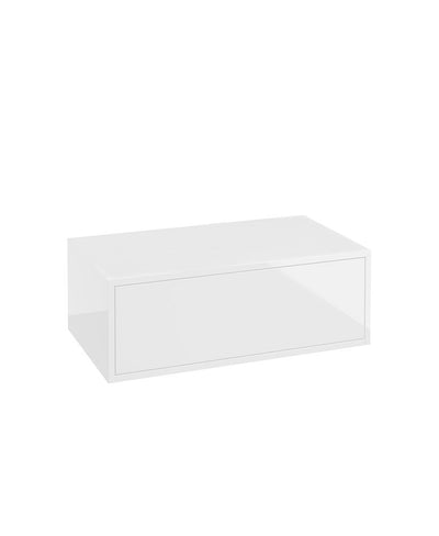 Urban Pulse 80Cm Floating Single Push Drawer Unit Gloss White