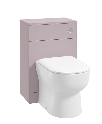 Scandinavian Back To Wall Unit & Cistern Matt Cashmere Pink