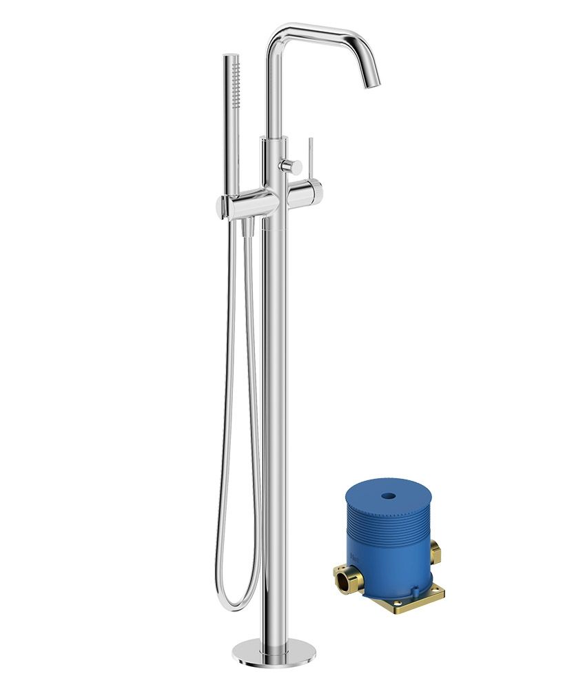 Alita Floorstanding Bath Shower Mixer Chrome