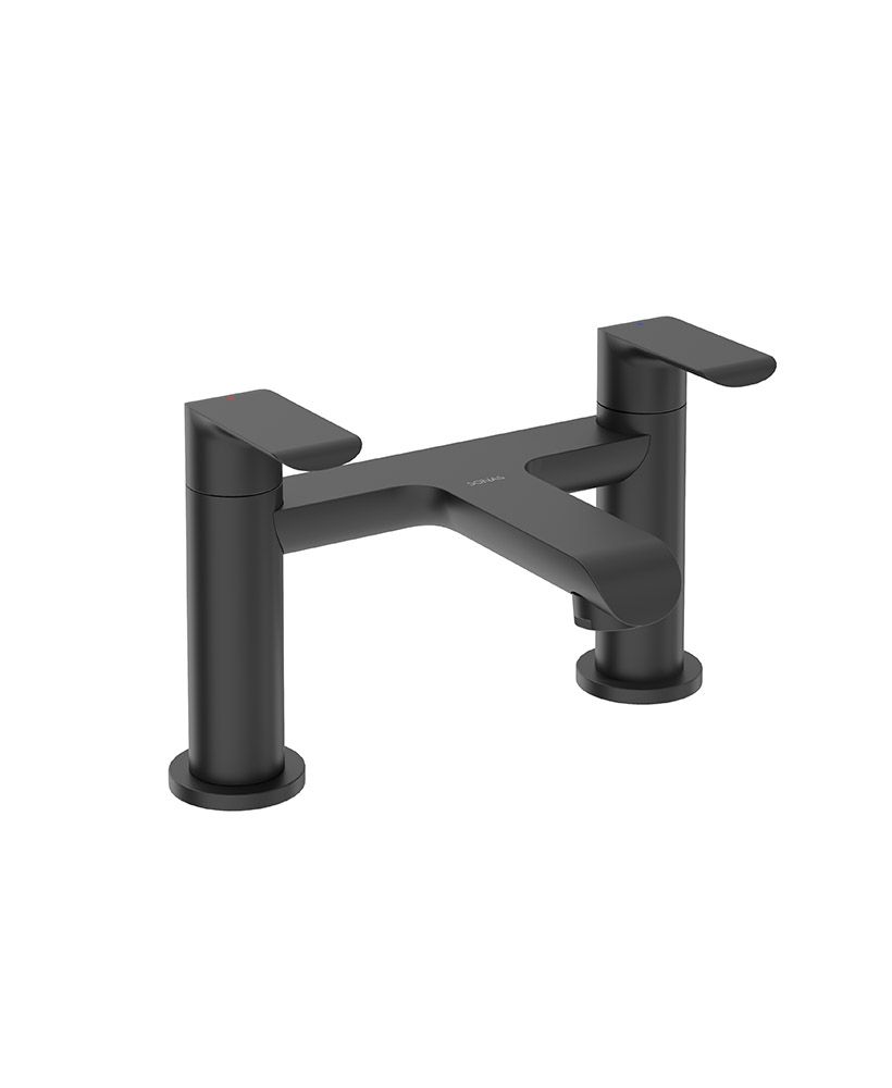 Scope Deck Mounted Bath Filler Matt Black
