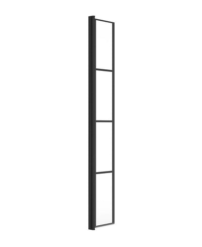 Aspect 300Mm Flipper Panel Matt Black-Black Trellis Glass