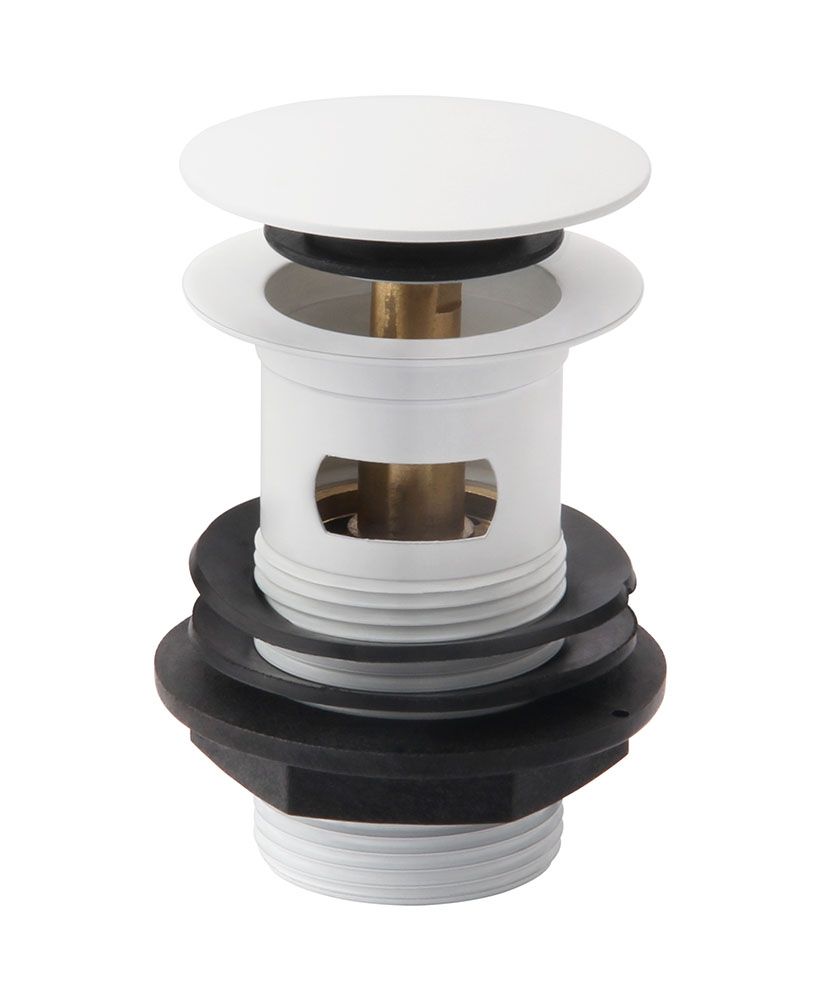 Sync 1.25In Click Clack Waste White