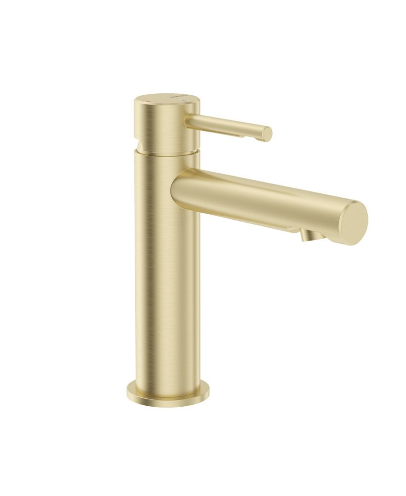 Hakk Basin Mixer Brushed Gold