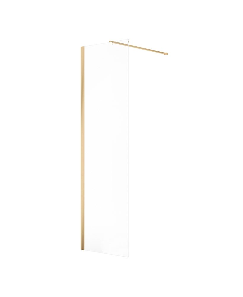 Aspect 500Mm Wetroom Panel Brushed Gold