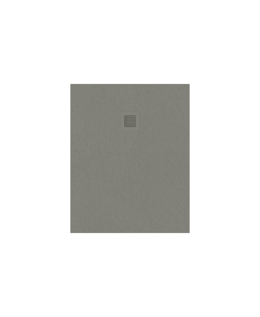 Slate Rectangle 1000X800Mm Shower Tray Taupe & Waste
