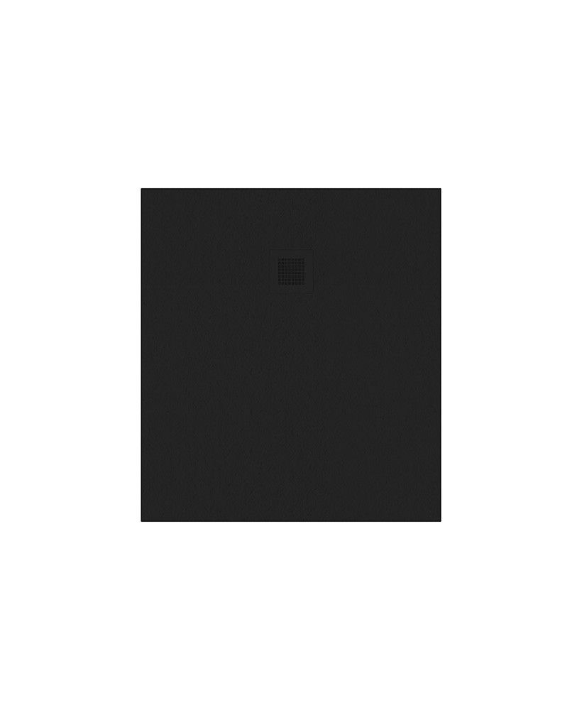 Slate Rectangle 1000X900Mm Shower Tray Black & Waste