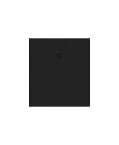 Slate Rectangle 1000X900Mm Shower Tray Black & Waste