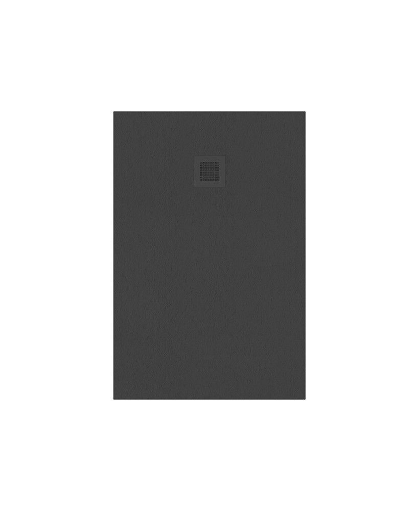 Slate Rectangle 1200X800Mm Shower Tray Anthracite & Waste