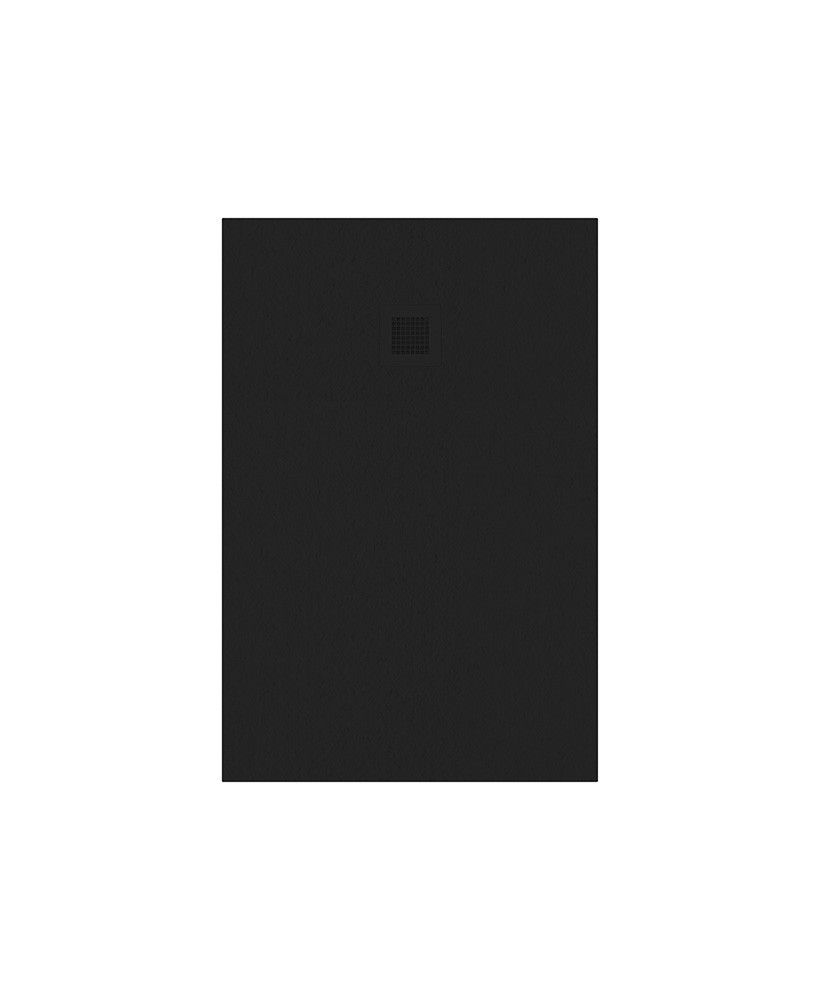 Slate Rectangle 1200X800Mm Shower Tray Black & Waste
