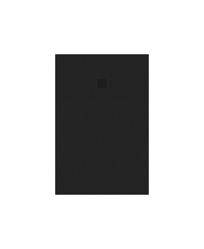 Slate Rectangle 1200X800Mm Shower Tray Black & Waste