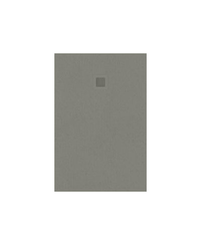 Slate Rectangle 1200X800Mm Shower Tray Taupe & Waste