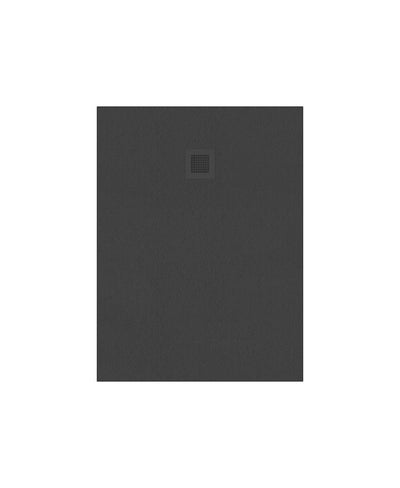 Slate Rectangle 1200X900Mm Shower Tray Anthracite & Waste