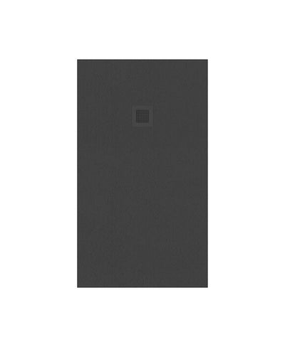 Slate Rectangle 1400X800Mm Shower Tray Anthracite & Waste
