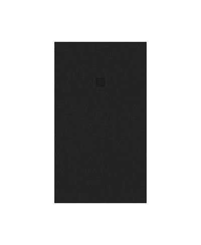 Slate Rectangle 1400X800Mm Shower Tray Black & Waste
