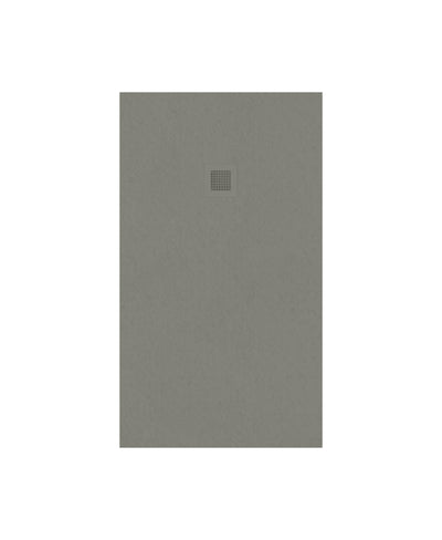 Slate Rectangle 1400X800Mm Shower Tray Taupe & Waste