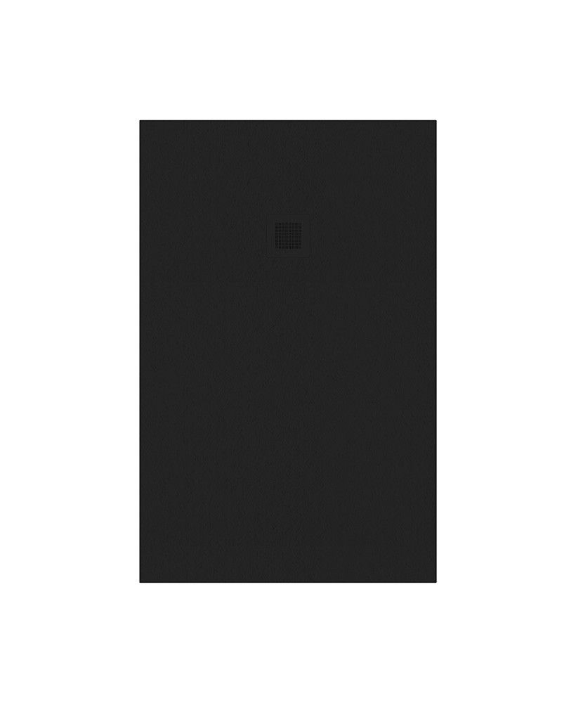 Slate Rectangle 1400X900Mm Shower Tray Black & Waste
