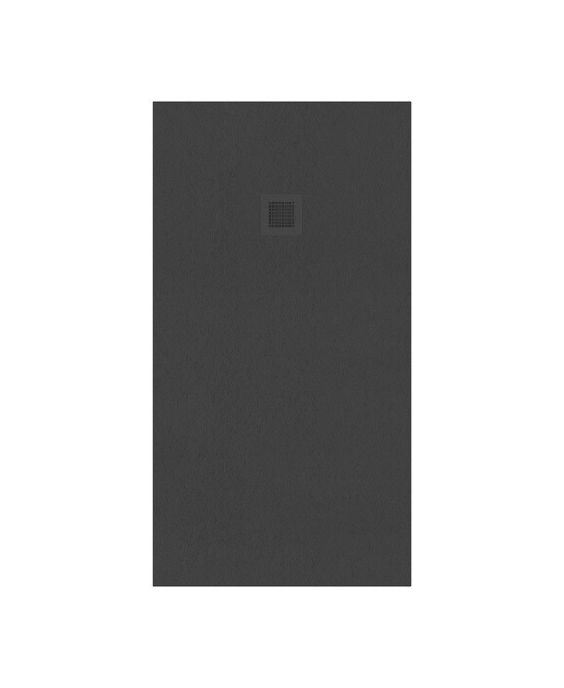 Slate Rectangle 1500X800Mm Shower Tray Anthracite & Waste