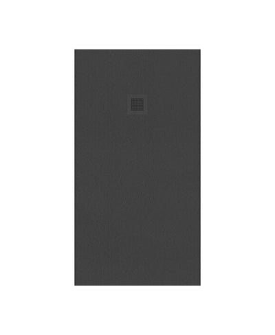 Slate Rectangle 1500X800Mm Shower Tray Anthracite & Waste