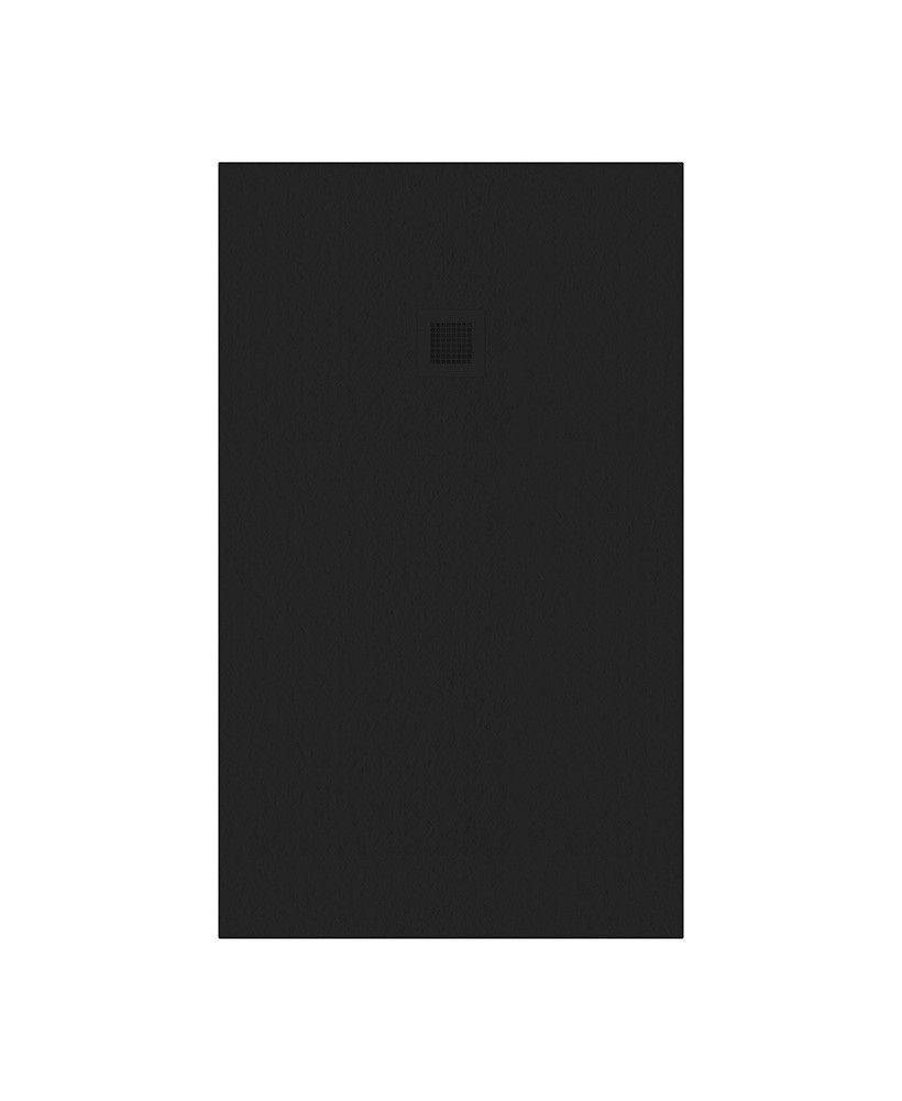 Slate Rectangle 1500X900Mm Shower Tray Black & Waste