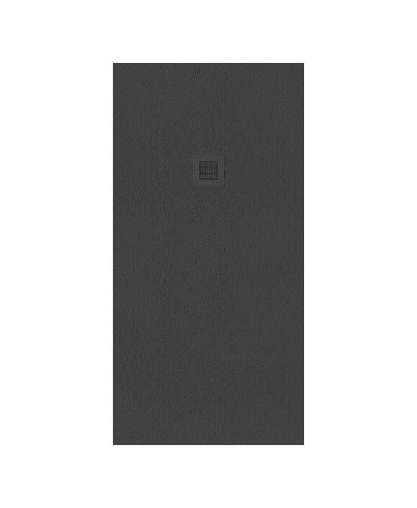 Slate Rectangle 1600X800Mm Shower Tray Anthracite & Waste