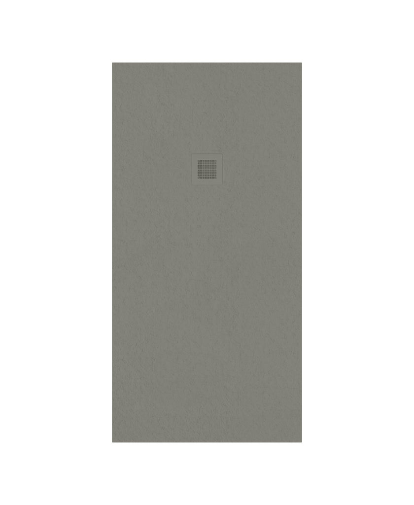 Slate Rectangle 1600X800Mm Shower Tray Taupe & Waste