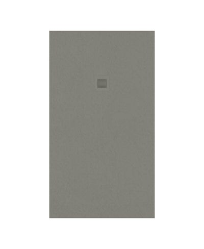 Slate Rectangle 1600X900Mm Shower Tray Taupe & Waste
