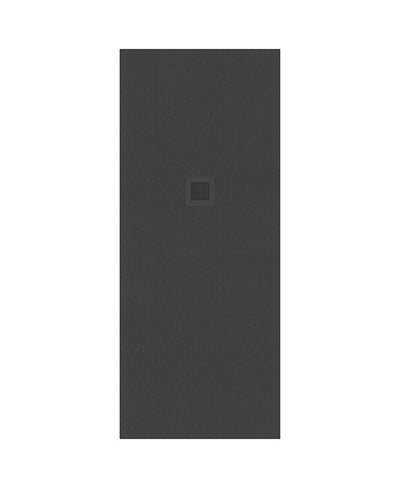 Slate Rectangle 1700X700Mm Shower Tray Anthracite & Waste