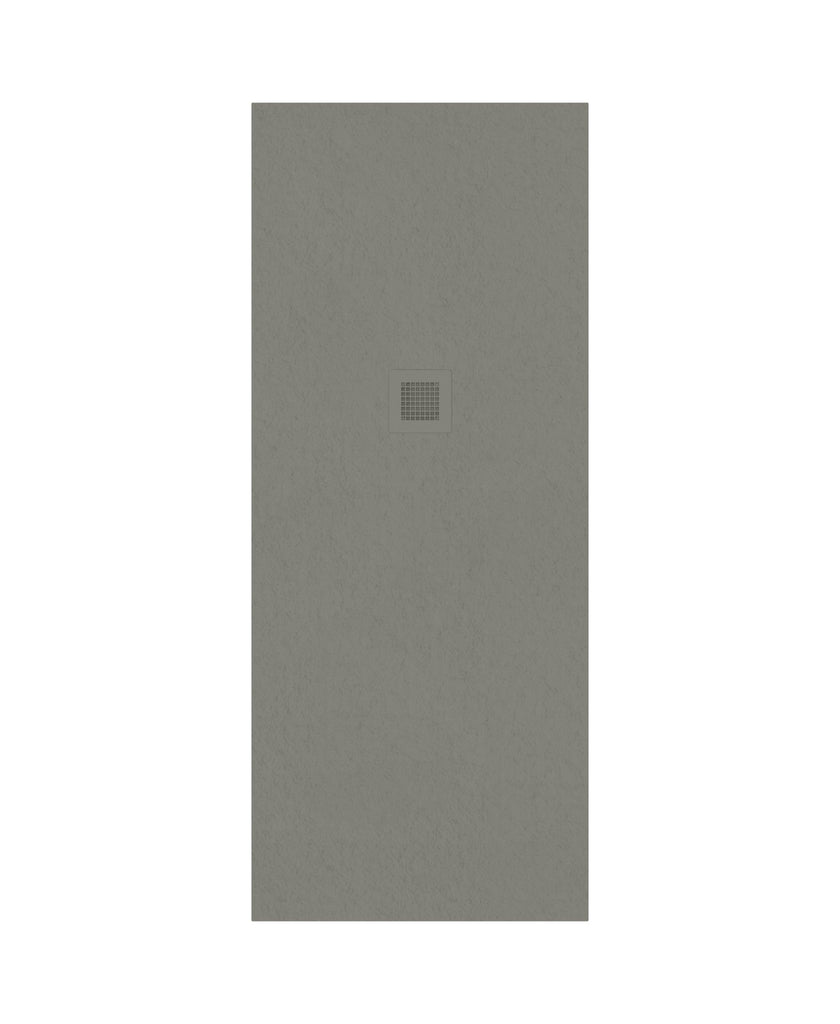 Slate Rectangle 1700X700Mm Shower Tray Taupe & Waste