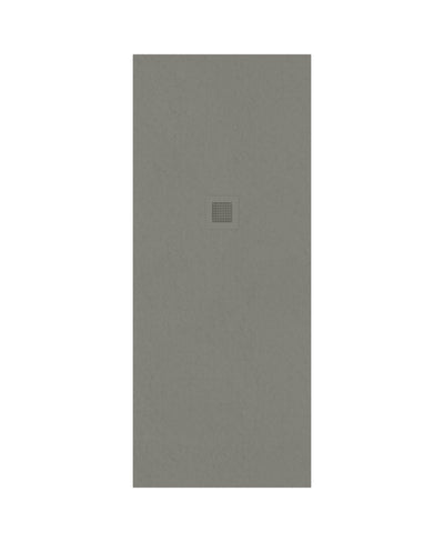 Slate Rectangle 1700X700Mm Shower Tray Taupe & Waste
