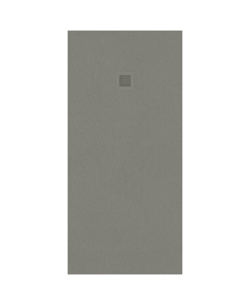 Slate Rectangle 1700X800Mm Shower Tray Taupe & Waste